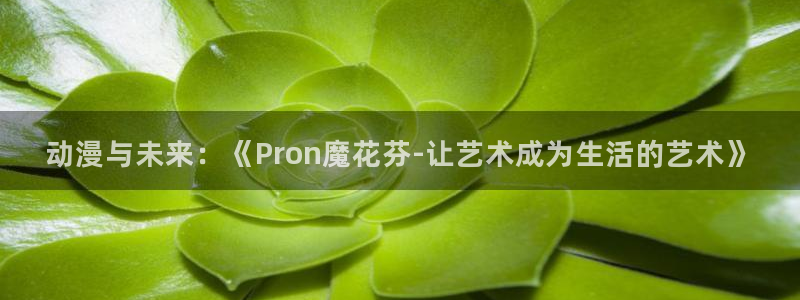 我的碧可动画片樱花动漫：动漫与未来：《Pron魔花芬-让艺术成为生活的艺术》